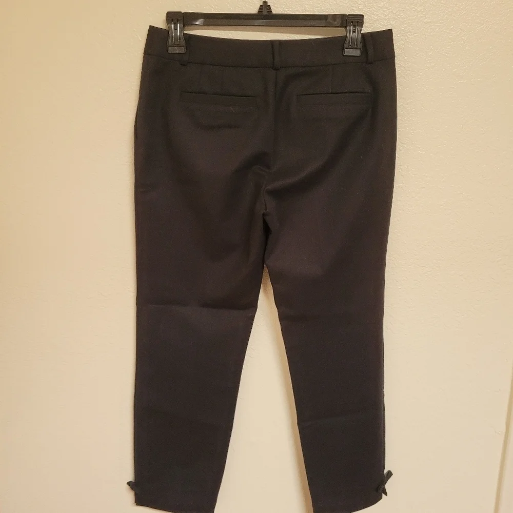 Kate Spade Black Ankle Pants With Bows